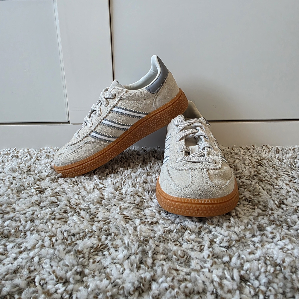 adidas Kids Tan and Gray Sneakers
